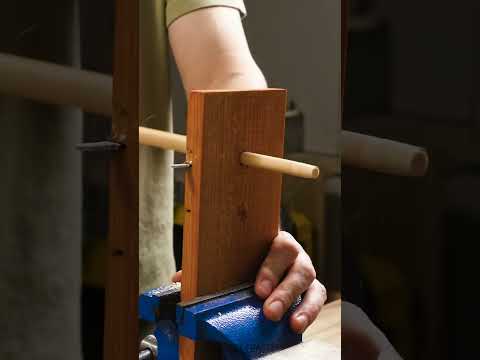 Stop buying dowels ⛔️ how to make custom wood plugs for repairs