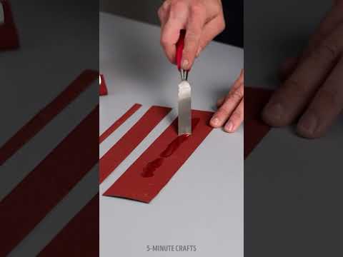 A smart tool for cutting sandpaper perfectly 👍🏼 easy hack