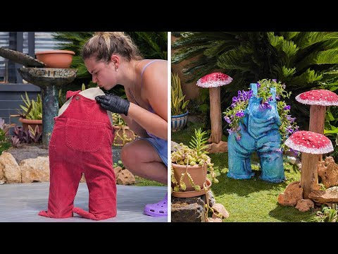 Transform Ordinary Cement to Unique Decorations for Backyard and Home