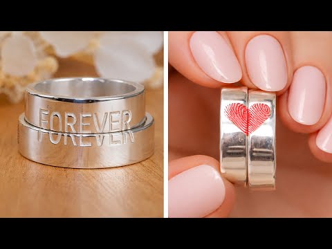 Wedding Rings with Fingerprints and Jewelry with Special Memories