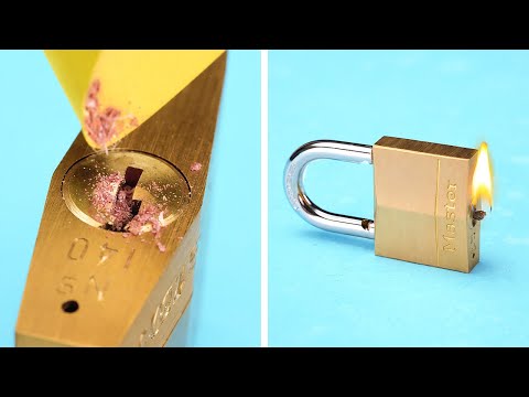 How to Open Lock without keys? Super DIY locks