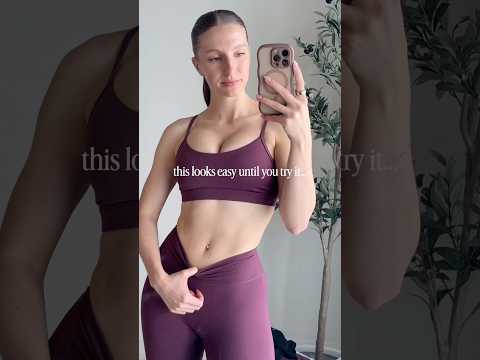 this core workout looks easy, but it’s not!