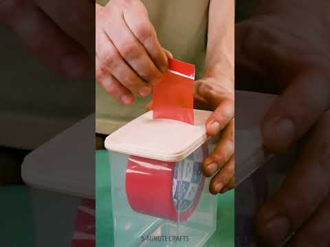 Amazing duct tape storage 🌀 easy cutting