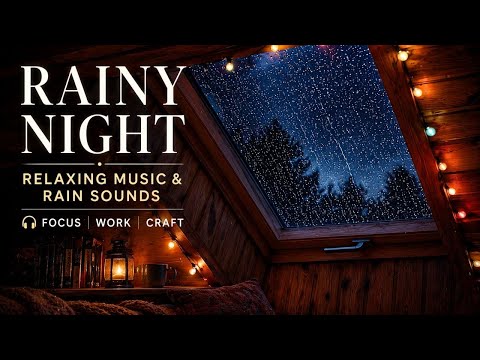 Cozy Rain Sounds & Soft Music 🌧️ Perfect Background for Crafting & Studying