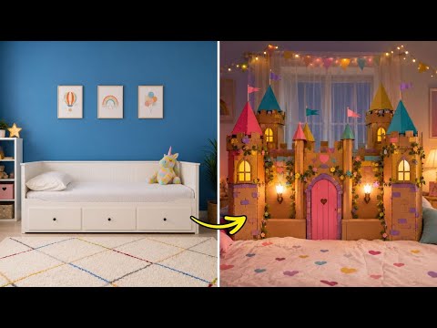 Smart DIY Ideas to Turn Cardboard into Magical Fairy-Tale Houses ✨🏰