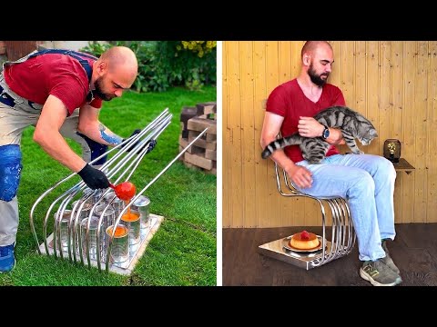 DIY Cement Chair and other Cement crafts for Home and Backyard 💫