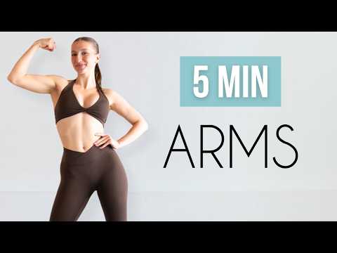 5 MIN TONED ARMS WORKOUT – No Equipment