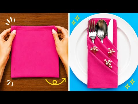27+ Napkin Fold Ideas That Make Any Table Look Fancy ✨🍽️