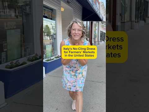 Italian Dress You Can Wear With Sneakers on Vacation #traveloutfit