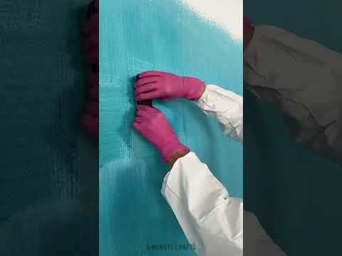 Transform Your Walls: Unique Painting & Stunning Texture with a Brush 🎨✨
