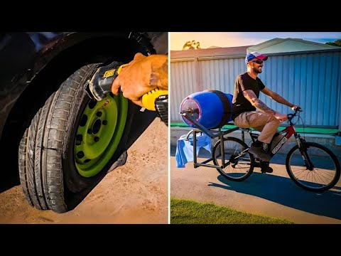 Mobile Washing Machine and other DIY Inventions made out of Trash
