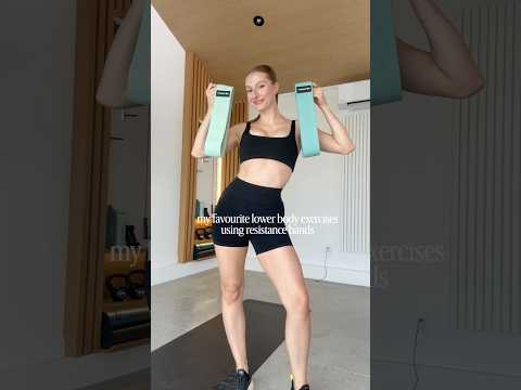 the best lower body exercises to do with resistance bands!