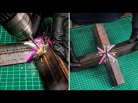 Genius Metalworking hacks, Stable Construction Joints, DIY Inventions