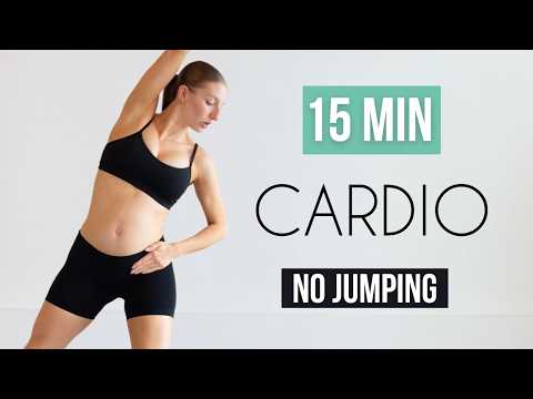 15 Min No Jumping Cardio Workout | Pregnancy Friendly, No Repeats