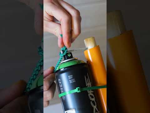Genius Life Hack for Home to Make Using Aerosol Cans at Heights Easier 🎨