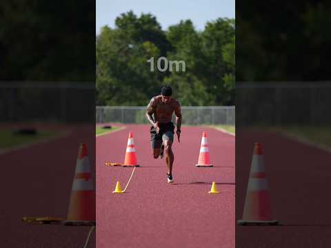 Max speed work at the track. 10 meters through 50 meters…🥵💨