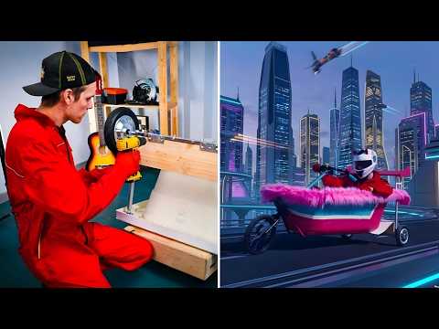 Handmade Vehicles from the Future. Transform trash into a Fun Ride