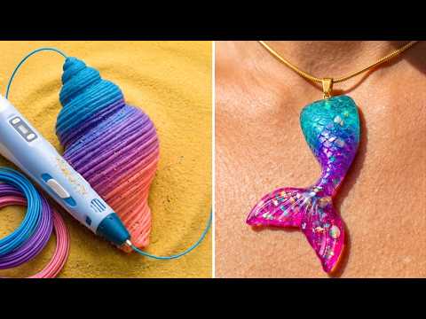 Surprising Glue gun VS 3D Pen crafts. Jewelries, Decorations, Miniatures
