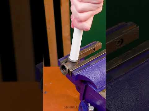 Amazing PVC pipe hack 💦 best way for threading plastic
