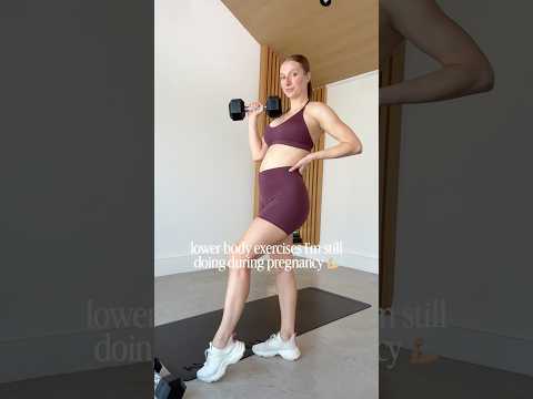 lower body exercises I LOVE while pregnant 🍑