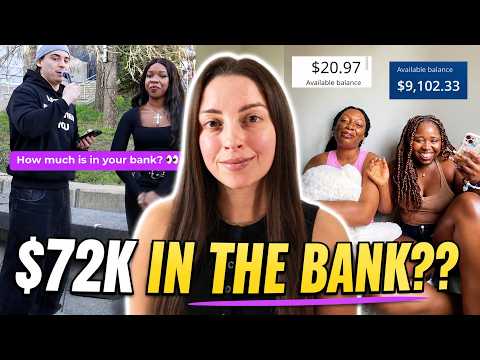 people reveal how much they have in their checking account