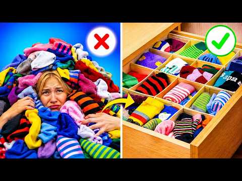Genius Closet Organization & Folding Hacks That Save Space 👕