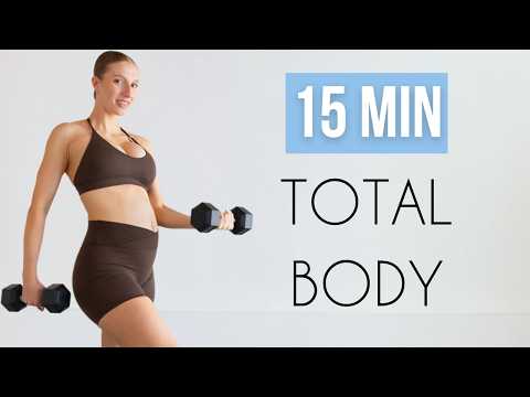 15 MIN Full Body Strength Workout | Pregnancy Friendly