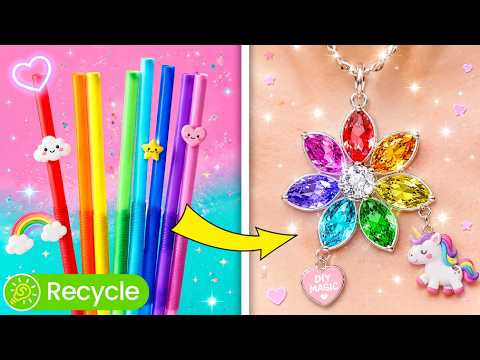Cool Recycling projects with Plastic Straws