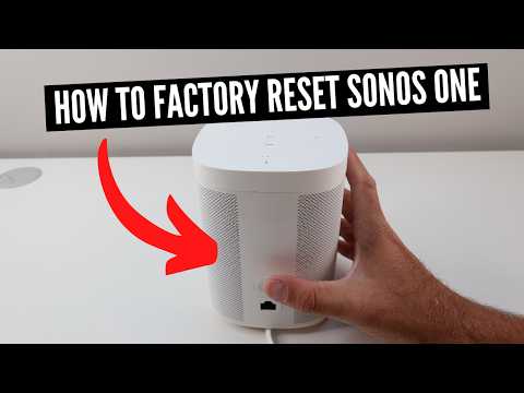 How To Factory Reset Sonos One Speaker