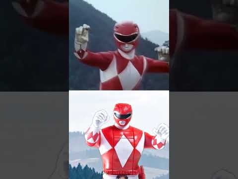 Power Rangers Re-Ignition Toy Force. Toy Recreation Side-by-Side
