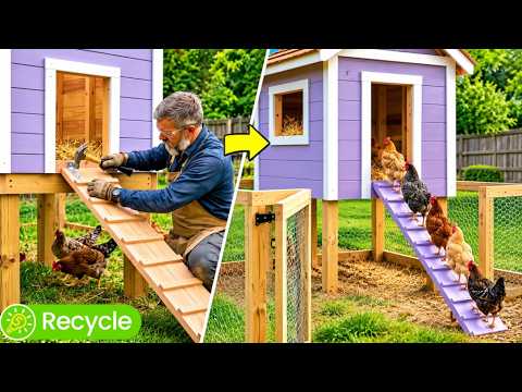 Make a FarmHouse on Backyard for 30 Minutes! Easy Chicken Care ideas