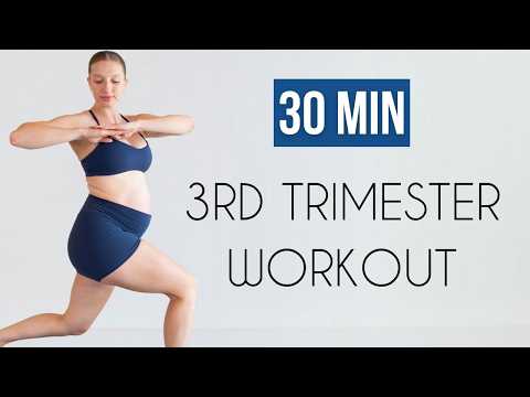 30 MIN THIRD TRIMESTER PREGNANCY WORKOUT | Full Body Exercises