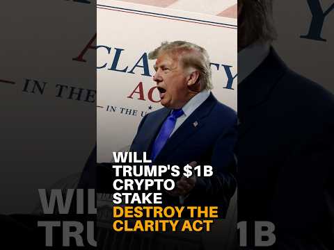 Will Trump's $1B crypto stake destroy the CLARITY Act?
