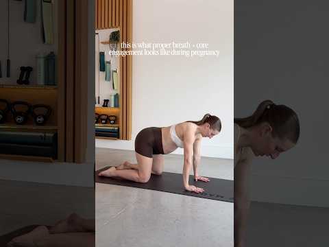 this is what proper core engagement looks like in pregnancy!