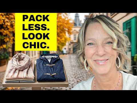 Stop Overpacking! 10-Piece Fall or Winter Capsule in Europe for Women Over 40 #traveloutfits